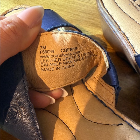 Born Navy Blue Slide Sandals - Picture 6 of 10